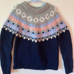 Crew Cuts Fair Isle Sweater Girls Size M
